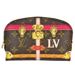 LOUIS VUITTON Brown Monogram Pouch